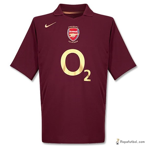 Camiseta Arsenal Replica Primera Ropa Retro 2005 6